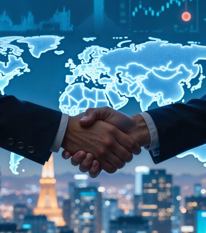 business-handshake-with-world-map-background